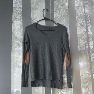 The Limited Gray Long Sleeve Cut Out Hoodie